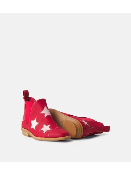 Gyerek bokacsizma Stella Mccartney piros
