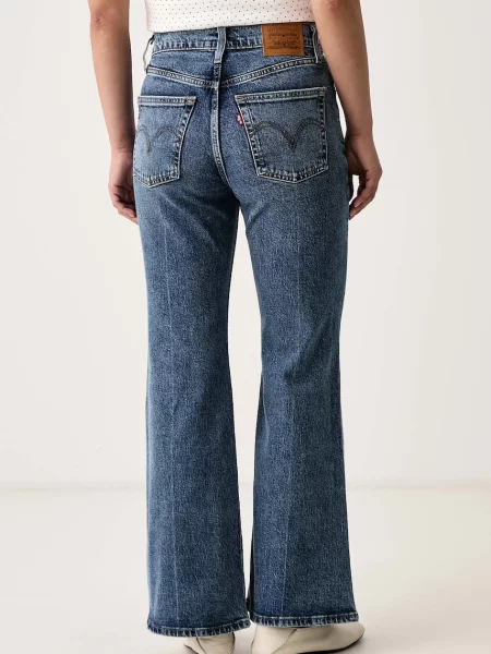 Levi's jeansy flare RIBCAGE FLARE niebieskie