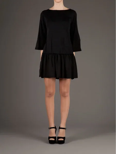 Rochie Twisty Parallel Universe de costum negru