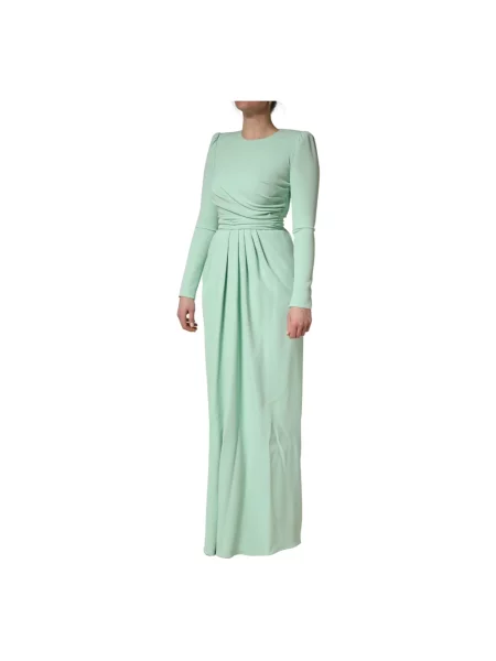 Długa sukienka maxi Dolce And Gabbana zielona