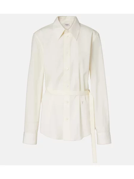 Cămașă Tod's din poplin alb