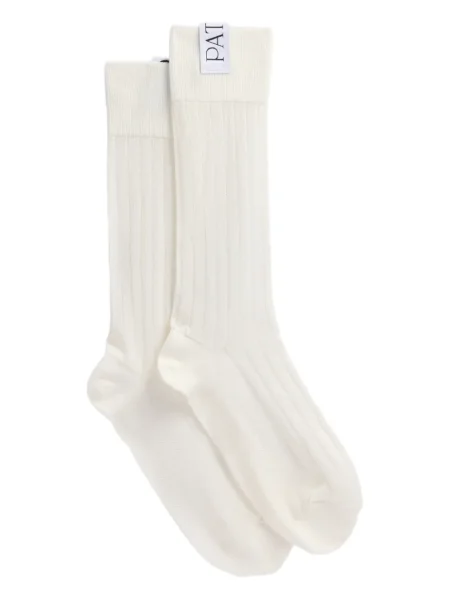 Skarpety Patou prążkowane białe