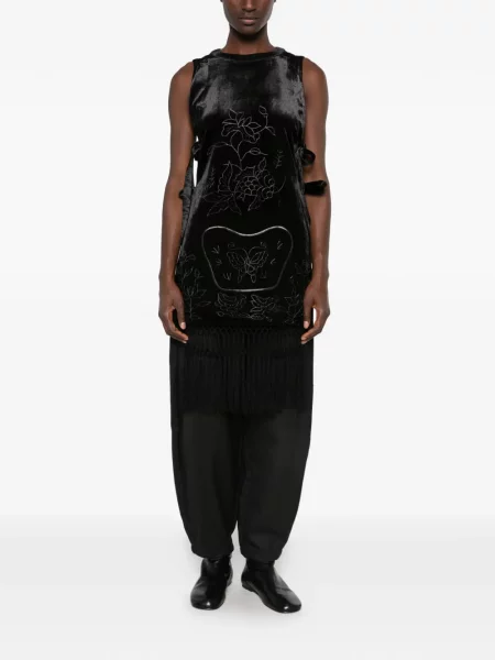 Pantaloni Hui Milano conici negru