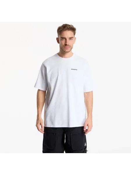 Tričko Patagonia Logo Responsibili-Tee Fiber White XXL bílé