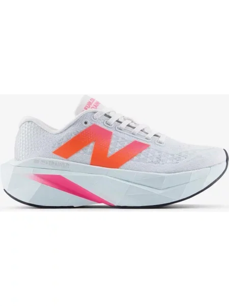 Buty do biegania New Balance FuelCell SuperComp Trainer v3 biało-pomarańczowo-różowe białe