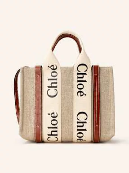 Chloé Torba Na Ramię beige biała