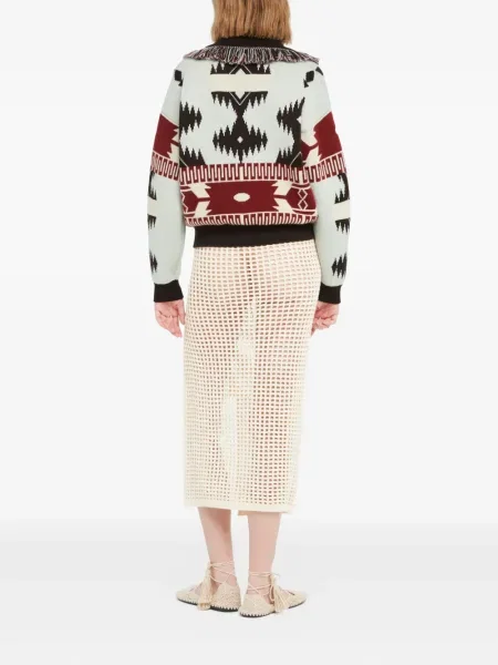 Cardigan Alanui cu franjuri din jacard