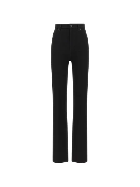 Blugi Balenciaga cu talie înaltă negru