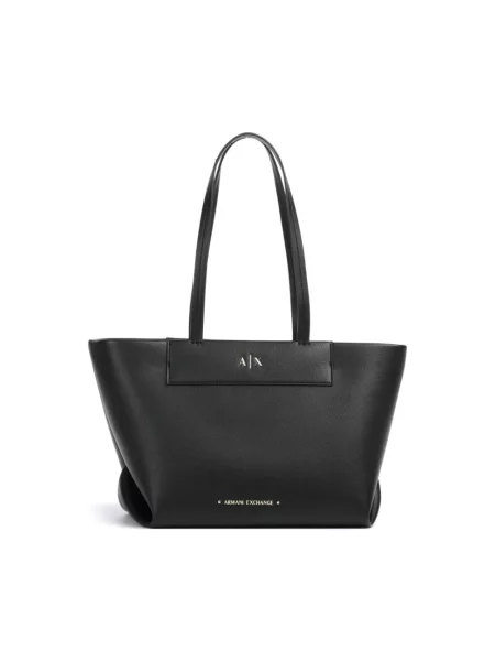 Torebka Armani Exchange skórzana czarna
