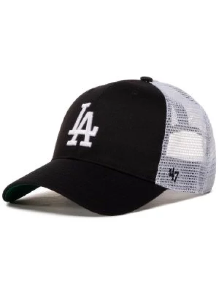 Kepurė su snapeliu 47 Brand Los Angeles Dodgers Mvp Black balta