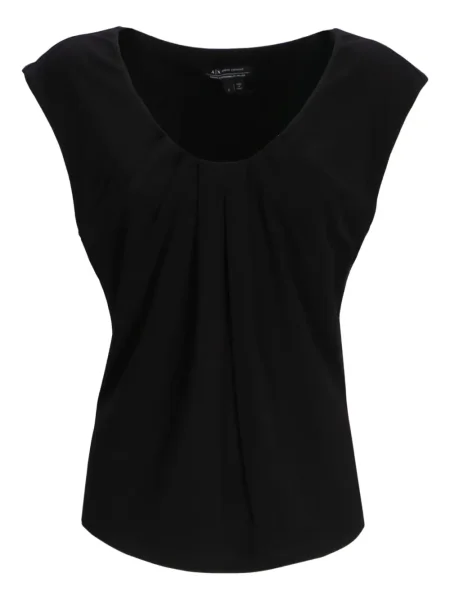 Șapcă Armani Exchange plisată negru