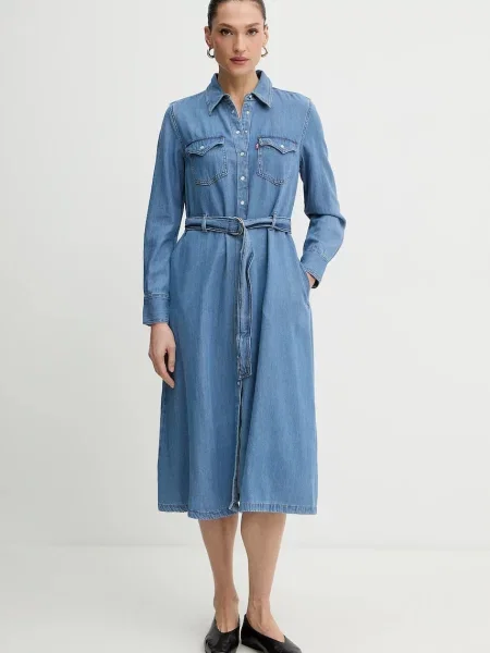 Levi's sukienka mini prosta niebieski