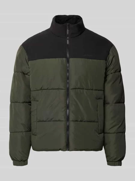 Kurtka pikowana ze stójką model RAZE' Jack & Jones oliwkowa