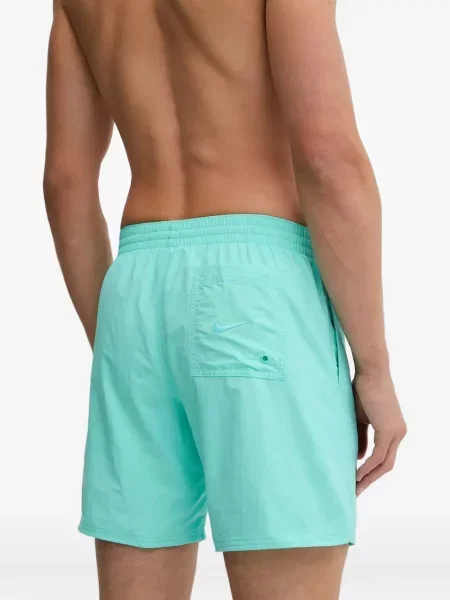 Cu centură slip de baie Nike din jacard cu dungi roz