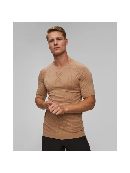 Běžecké Tričko X-bionic Xceed Run Shirt V Hnědém A Béžovém Barevném Odstínu béžové