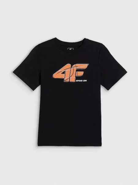 T-shirt chłopięcy 4F czarna