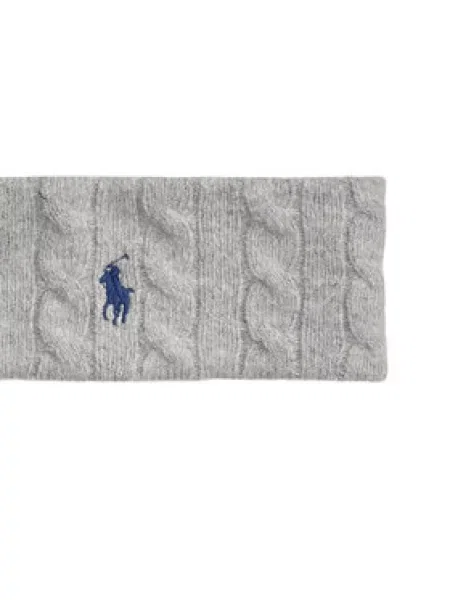 Vlněné rukavice Polo Ralph Lauren šedé