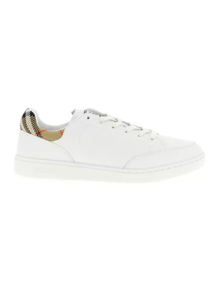 Sneakersy Burberry skórzane białe