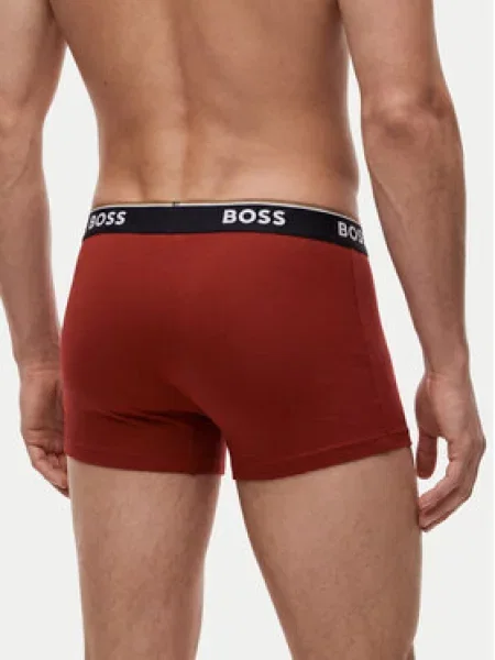 BOSS Boxeralsók Power sötétzöld / piros / borvörös fekete