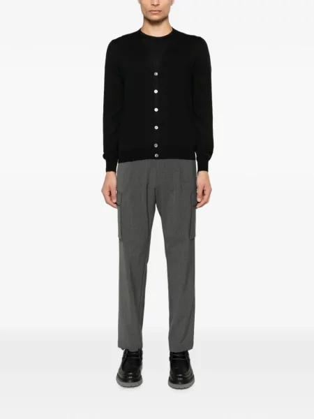 Cardigan D4.0 cu decolteu în V negru