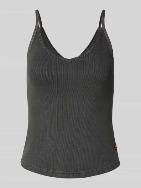 Top G-star Raw z dekoltem w serek na ramiączkach