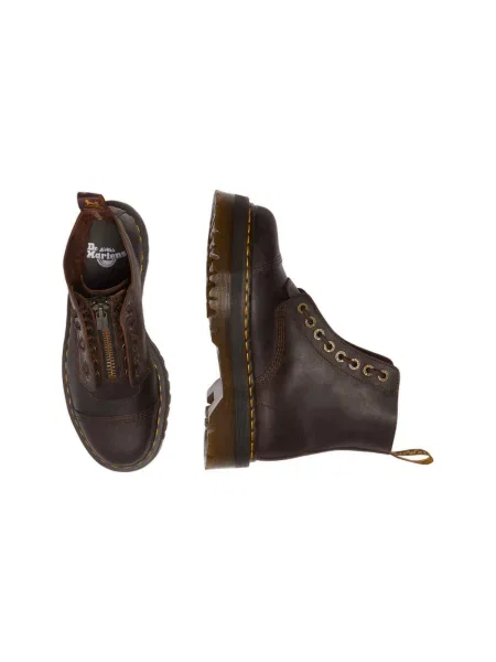 Dr. Martens Šnurovacie čižmy Sinclair 8 Eye' hnedá