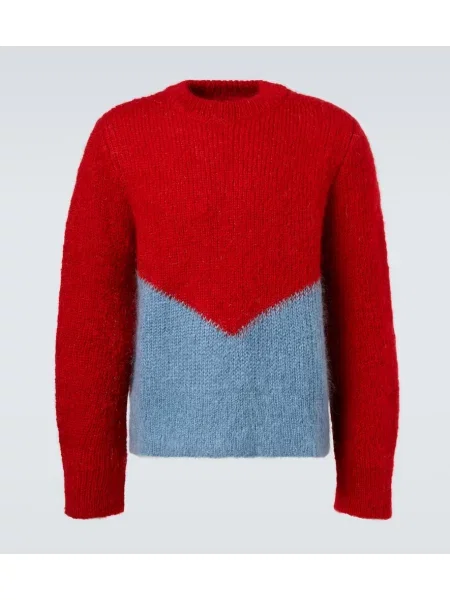 Pulover Jil Sander de mohair roșu