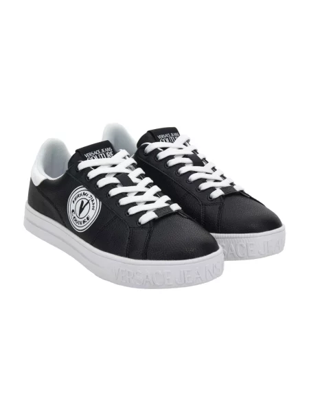 Sneakersy Versace Jeans Couture casual z logo czarne