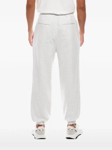 Pantaloni Brunello Cucinelli alergare cu cordon gri