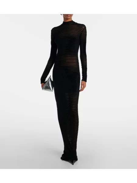 Rochie Mugler transparente negru