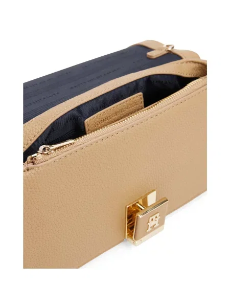 Tommy Hilfiger crossbody kabelka dámska z imitácie kože béžová