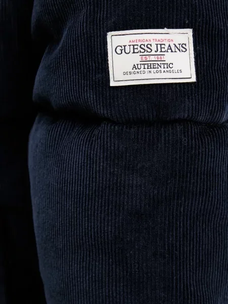 Вельветова куртка Guess Jeans зимова синій