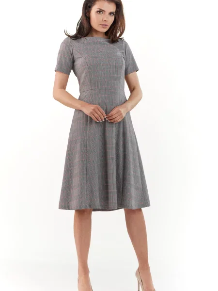 Рокля Infinite You сиво