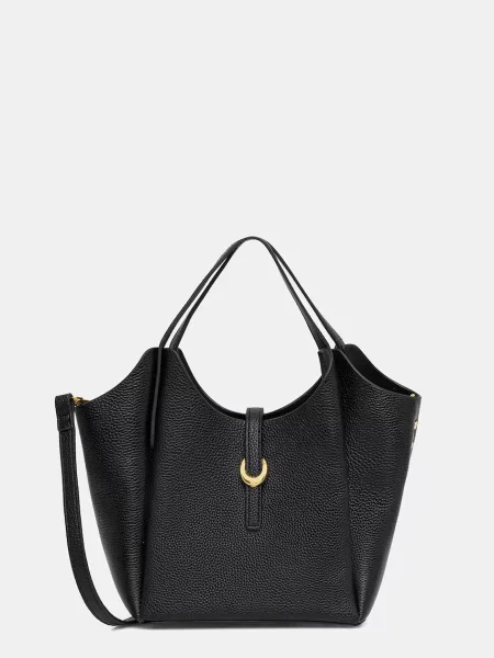 Answear.LAB geantă de piele Unscripted Collection negru