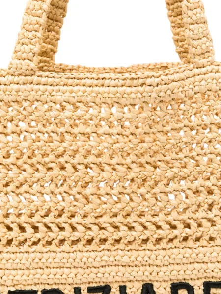 Geantă shopper Patrizia Pepe cu broderie