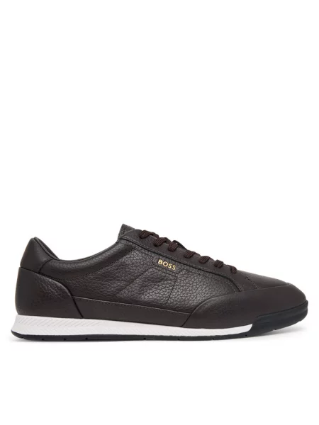 Sneakersy BOSS brązowe