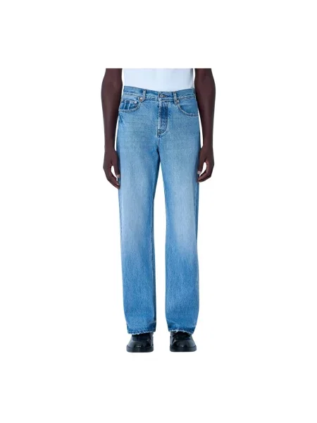 Jeansy straight leg Jacquemus niebieskie