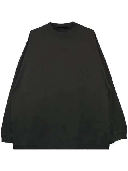 Lung tricou Fear Of God Essentials cu broderie negru