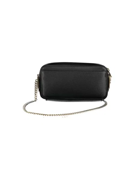 Lniany torebka Tommy Hilfiger czarny