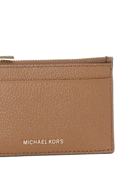 Кожено портмоне Michael Michael Kors кафяво
