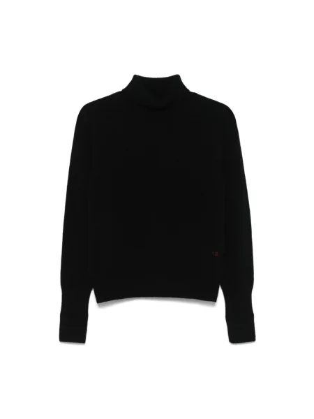 Sweter z golfem Victoria Beckham wełniany czarny