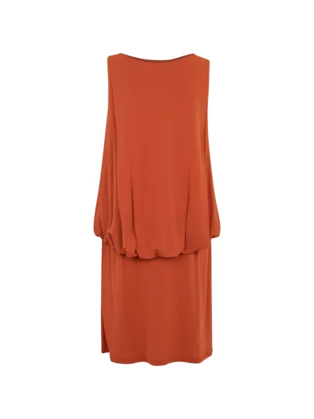 Rochie mini Alberta Ferretti fără mâneci portocaliu