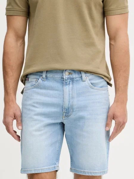 Tommy Hilfiger Jeans kratke hlače Denton Straight Fit modra