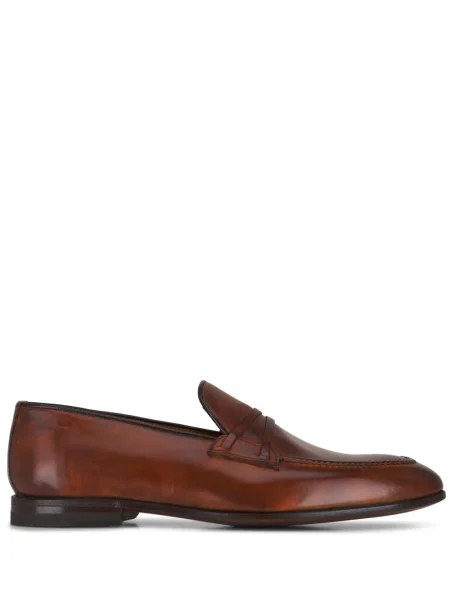 Pantofi loafer Bontoni din piele maro
