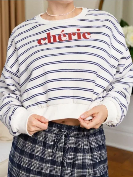 Світшот у смужку різнобарвний