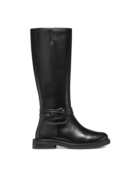 Cizme lungi riding Geox D Serilda negru
