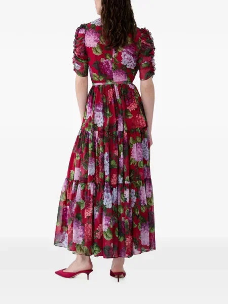 Rochie Carolina Herrera cu imagine roșu