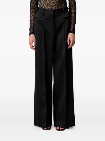 Szerokie spodnie Claudie Pierlot plisowane czarne