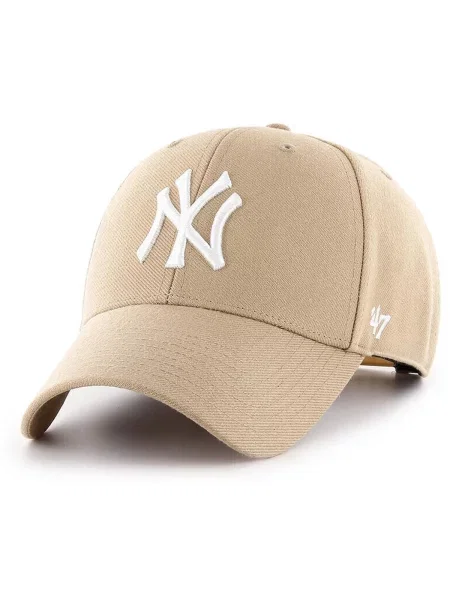 47 Čiapka MLB New York Ya kaki / biela béžová