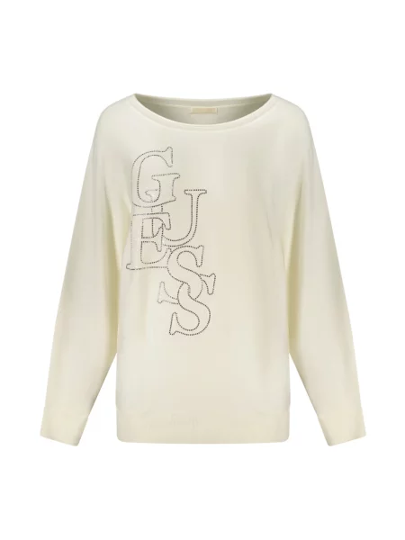 Sweter Guess ze spandexu biały